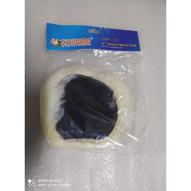 Velcro Kain Poles Finishing Polisher 5Inch Velcro Wool Pad Termurah