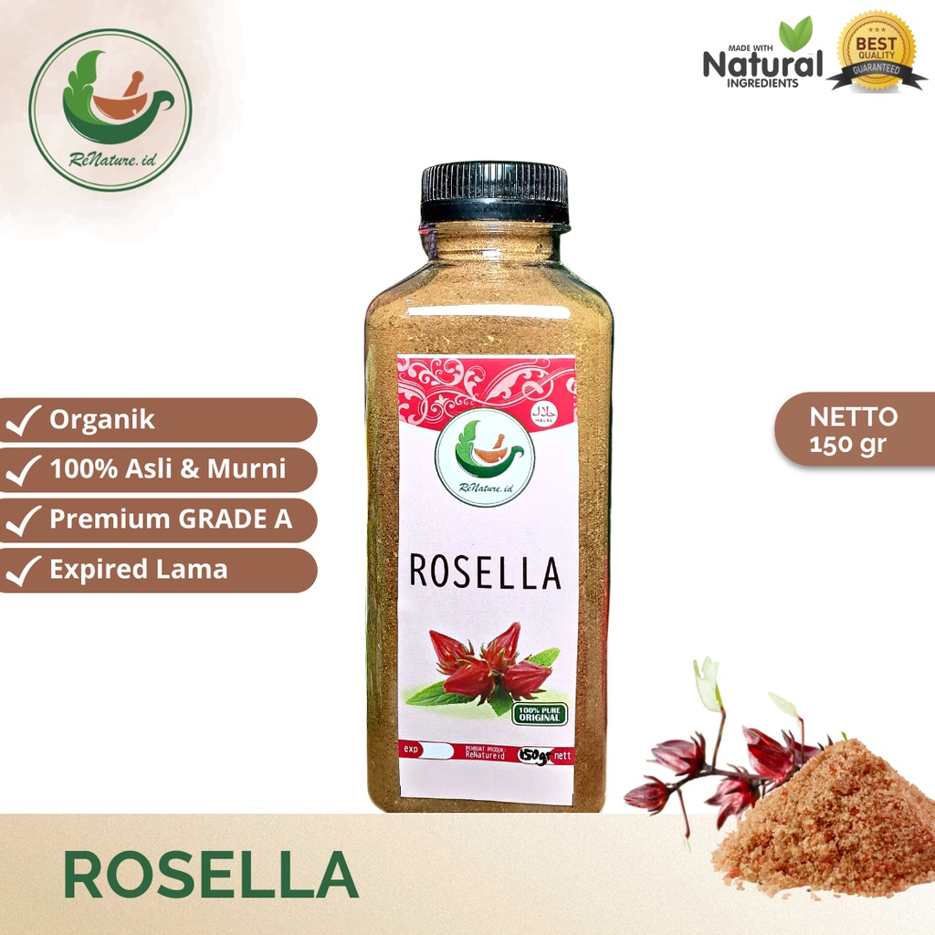 

PROMO!!! ✔100% ORIGINAL ROSELLA BUBUK 150 GRAM/ ROSELLA SERBUK / GRADE A / SUPER HALUS RENATUREID