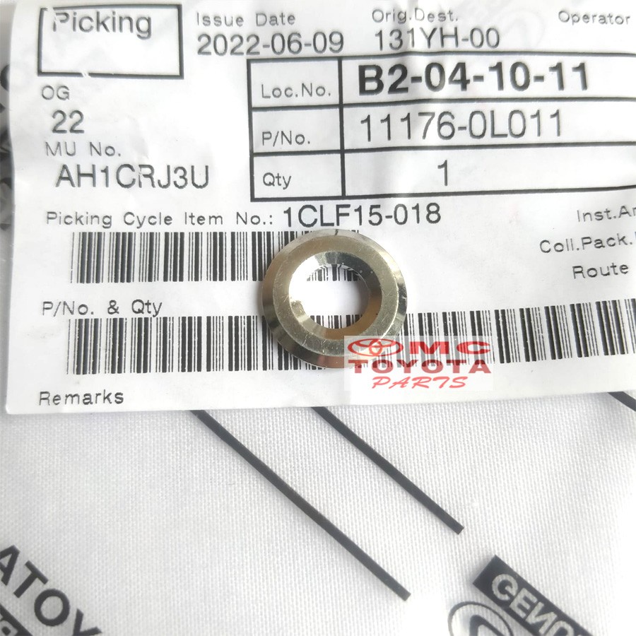 Ring Nozzle Dudukan Injector Innova Fortuner Hilux Diesel 11176-0L011