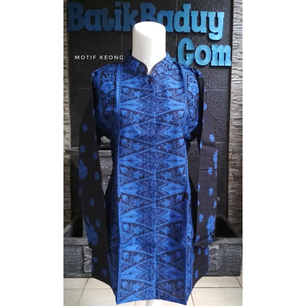 Dress Batik Wanita Motif Keong Khas Baduy Banten C778