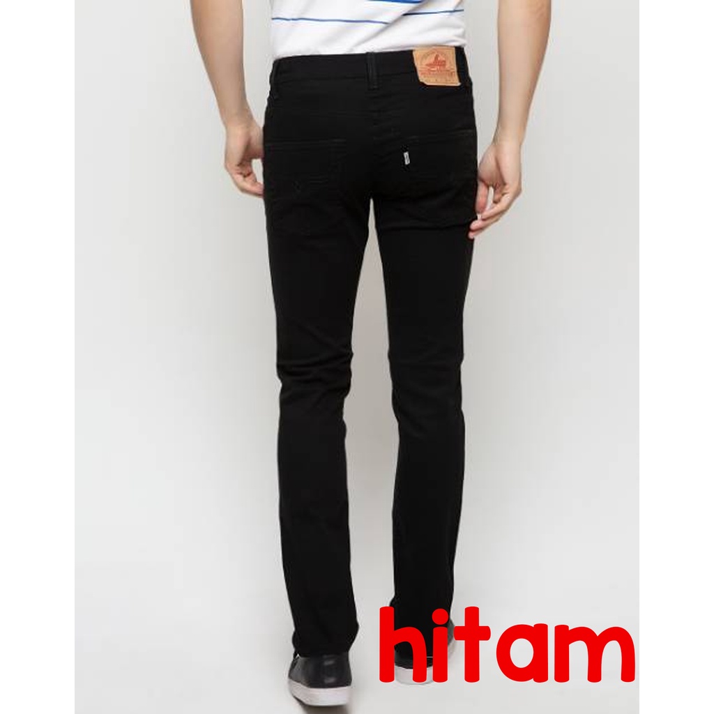 CELANA CHINO LEA JEANS 603 SLIMFIT PANJANG HITAM ABU MOCCA TERBARU