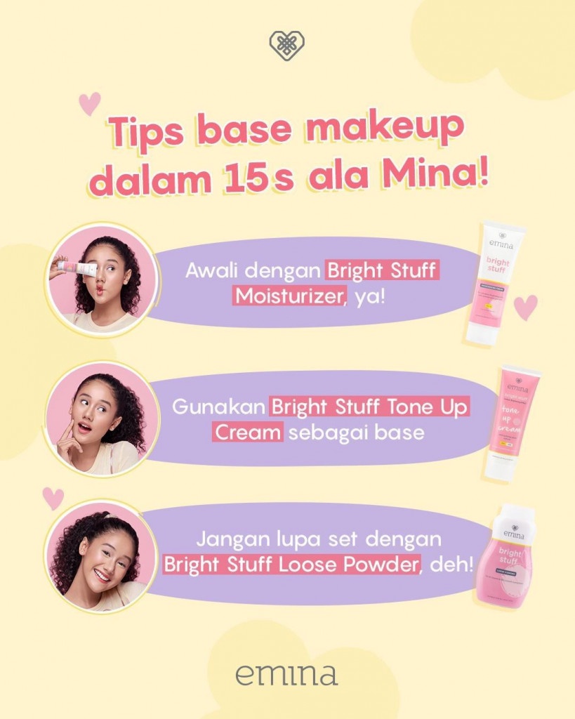 Emina Bright Stuff Loose Powder 55 g - Bedak Tabur Cerah Instan, Hasil Matte, Oil Control BISA COD