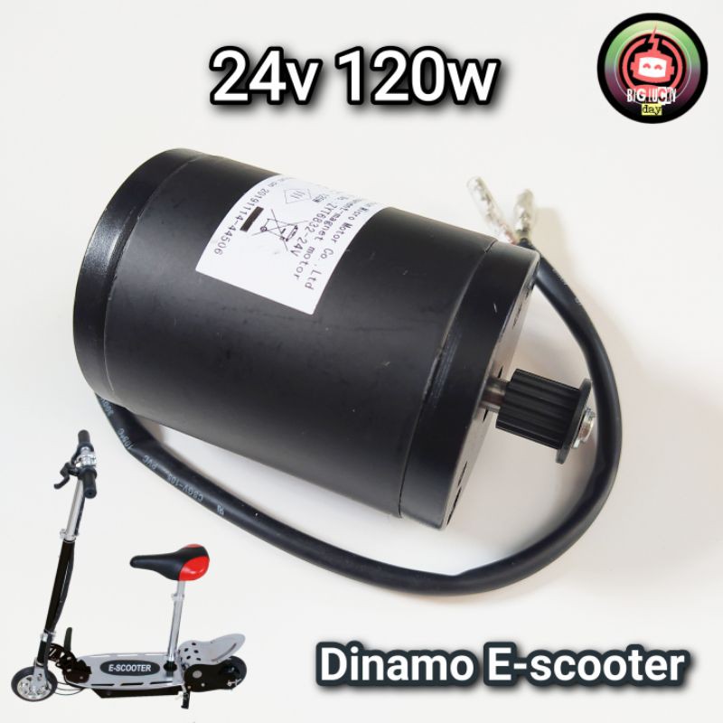 dinamo E-scooter 24v 120w brushed ZYT6832 - 24V dc motor skuter elektrik scooter listrik sparepart