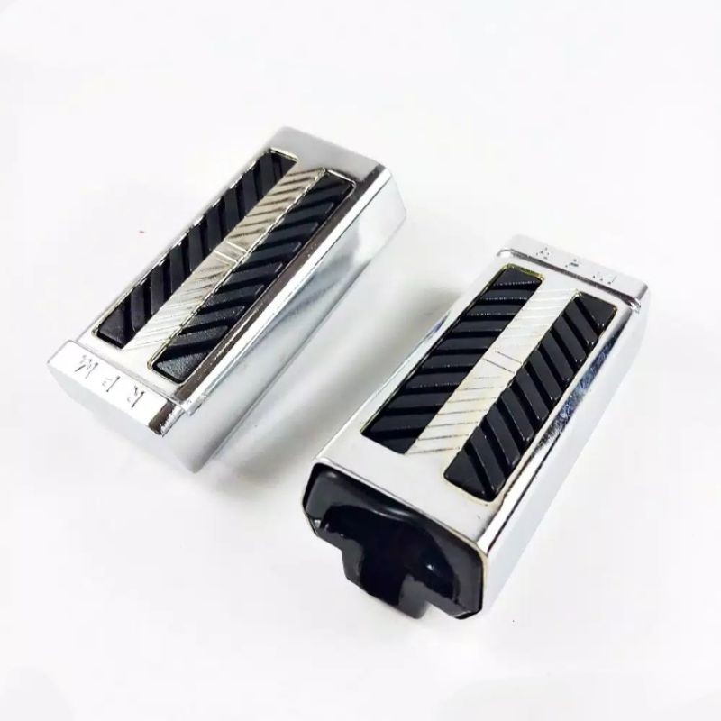 Foot step/Depan/Besi/RPM Chrome motor Honda Yamaha Belakang Dll universal variasi