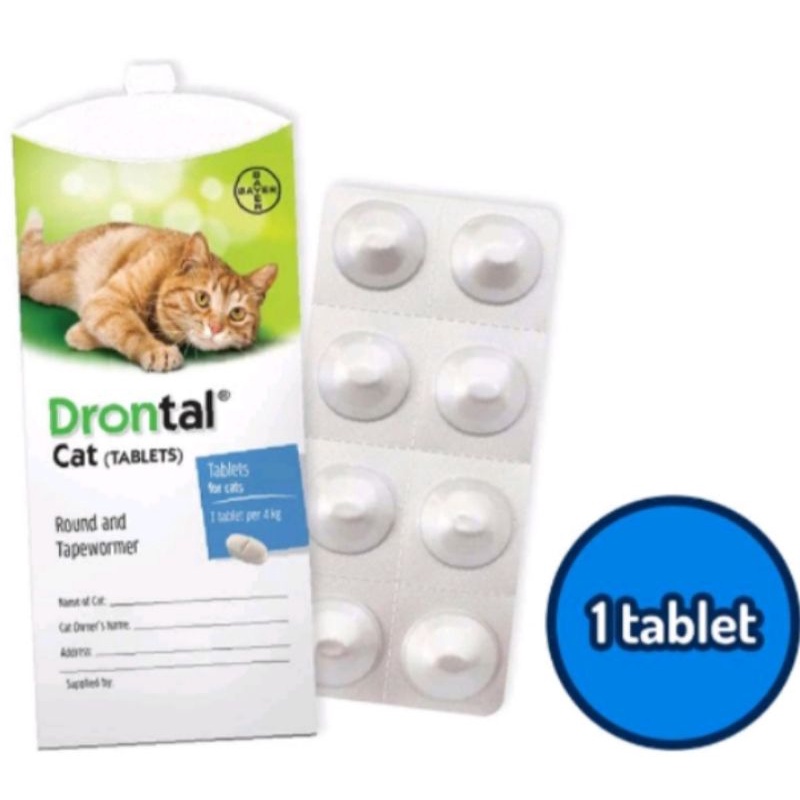 Drontal Cat - Obat Cacing Kucing 1 Tablet