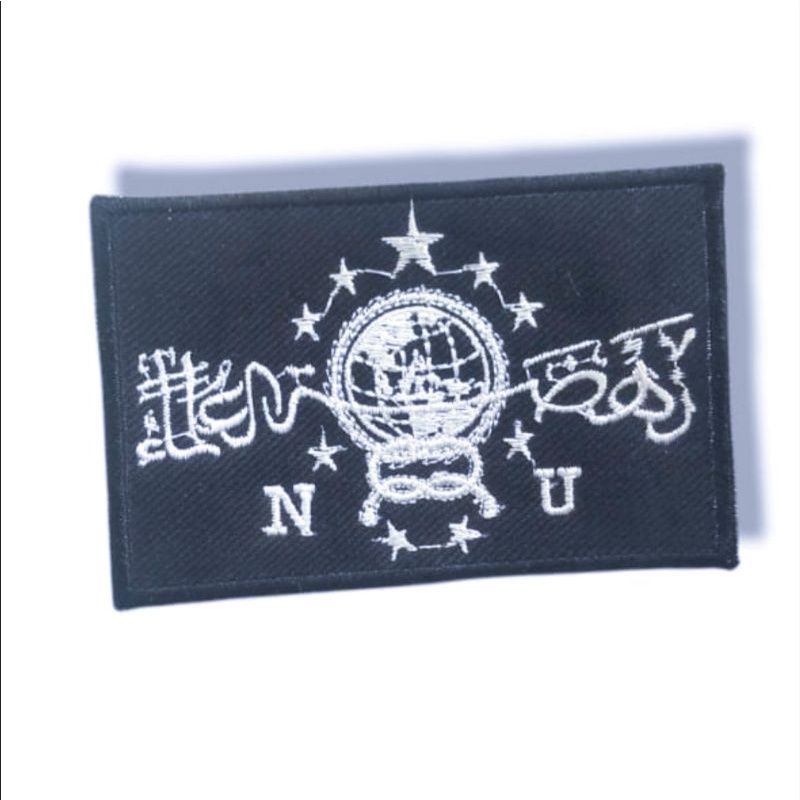 Badge Bed Logo NU Bordir Warna Hitam