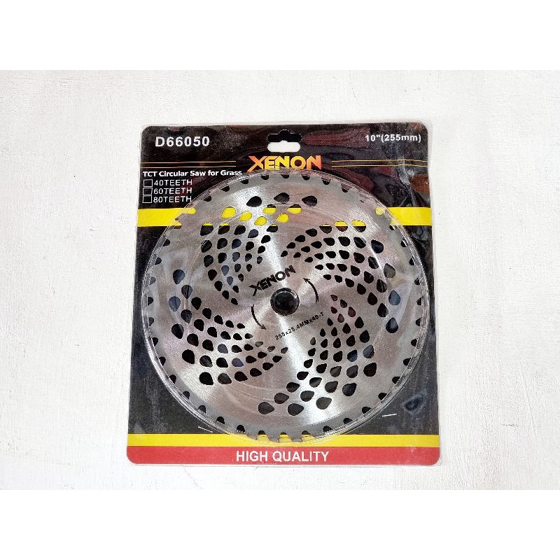XENON TCT CIRCULAR SAW PISAU MATA POTONG RUMPUT BULAT 10INCHX40T