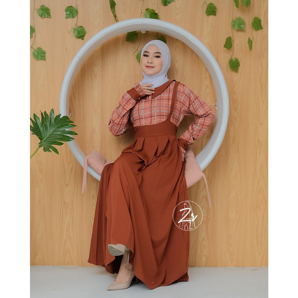 DRESS KAYLA ORI ZR ITYCREPE MIX CRINGKEL AIRFLOW GAMIS REMAJA KEKINIAN OVERALL LOOKS