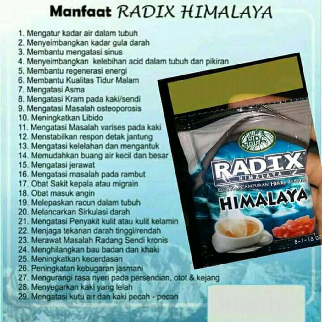 

Kopi Radix hpa himalaya papan 20s BY Cod Herbal Batam