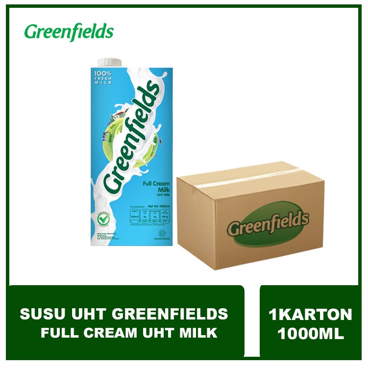 

Greenfields Susu UHT All Variant 950 Ml Gojek/Grab Per Dus