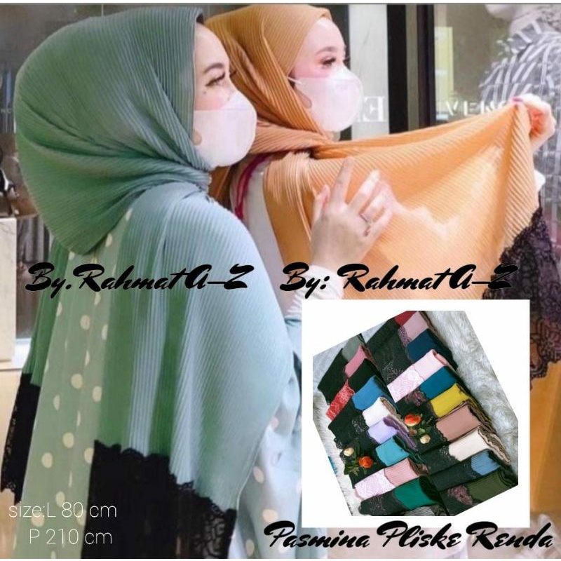 pasmina plisket lidi renda import