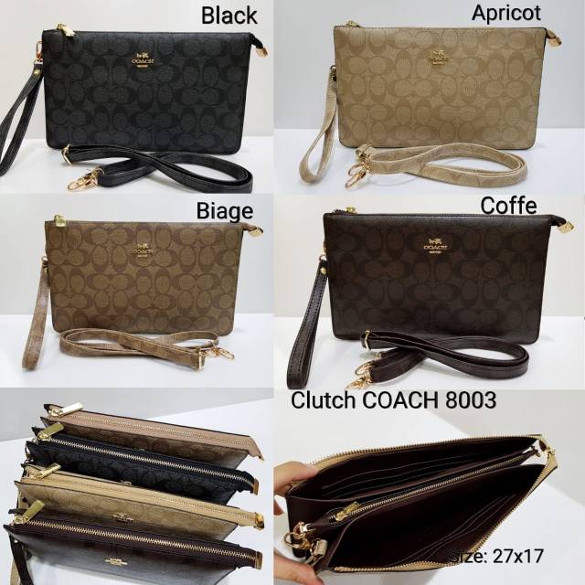 Dompet clutch coach 8003 size 27X17