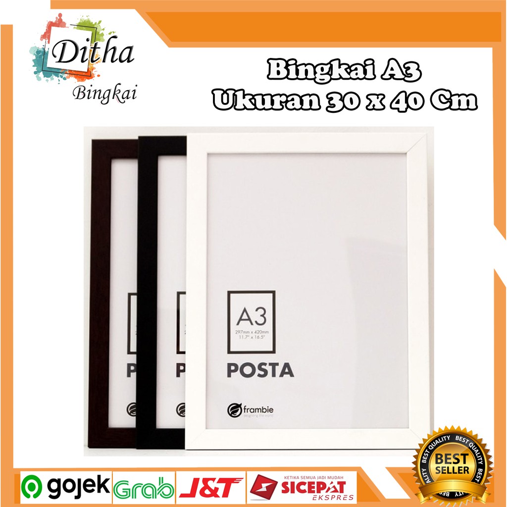 Bingkai Ukir & Minimalis A3 full (30 x 40 cm)