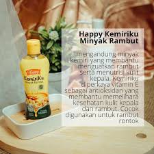 `ღ´ PHINKL `ღ´ Happy Kemiriku minyak rambut kuning hair tonic minyak kemiri untuk anak dan dewasa