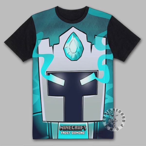 Kaos Game Anime Frost Diamond Minecraft Baju Game Anime Minecraft Frost Diamond Pakaian Dewasa