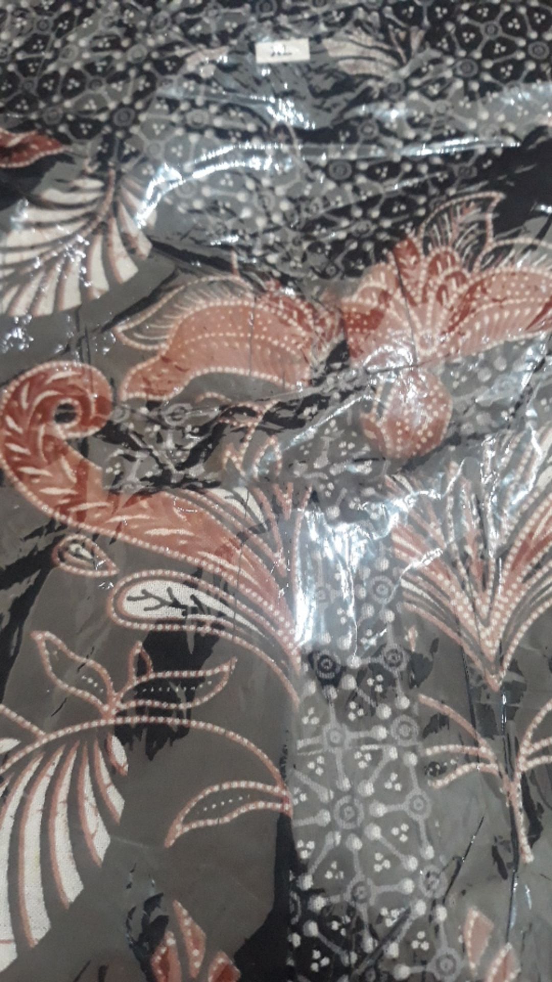 Tey-17 Batik Wanita Asj Sa Hrb026 Kenongo Kemeja Tosca Pendek