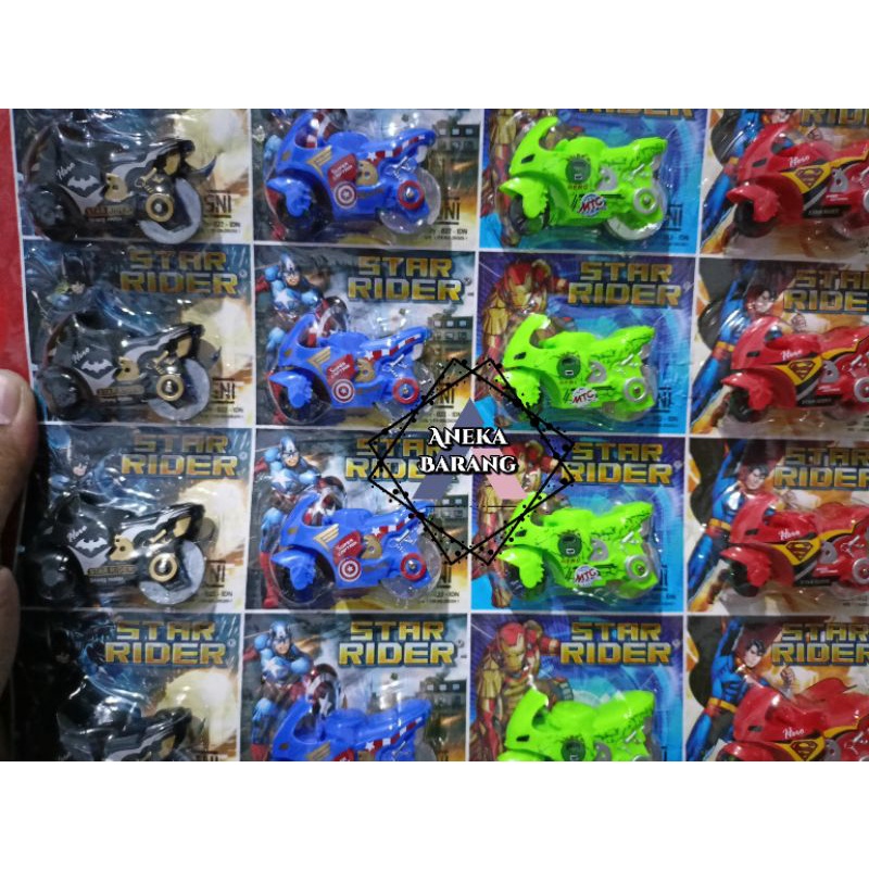 Mainan Motor GP anak  tarik Spin Go Edukasi