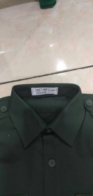 promo baju pdh jatah TNI AD 888 ukuran M.=14.L=15. XL=161 XXL=17.
