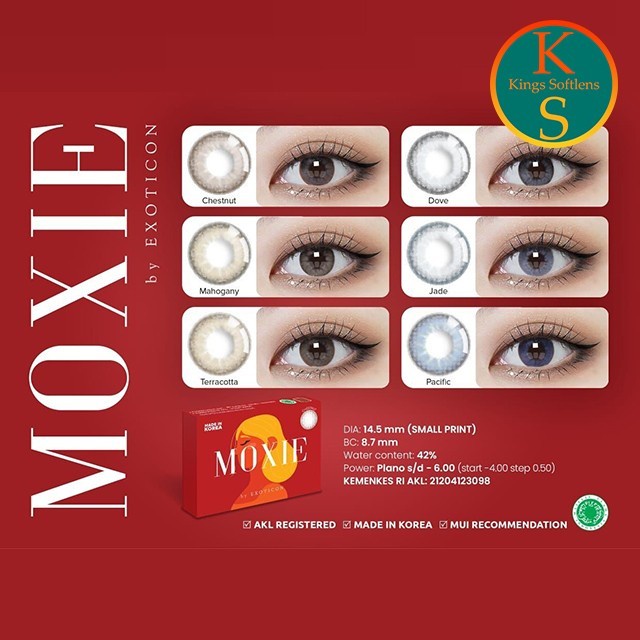 Softlens X2 Moxie 14,5mm MINUS 5.00 - 6.00/ Softlens Moxie MINUS