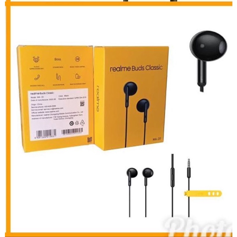 HEADSET EARPHONE BUDS CLASSIC MA-20 MUSIC EARPHONE HANDSFREE MA20
