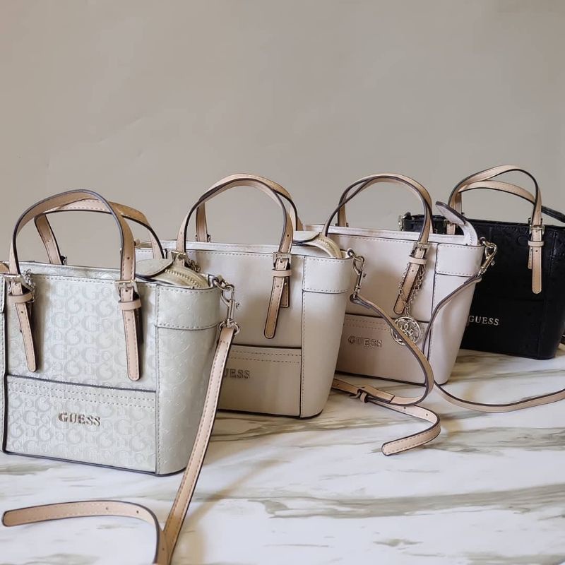 12.12 SALE | GUESSS delaney hologram mini tote bag