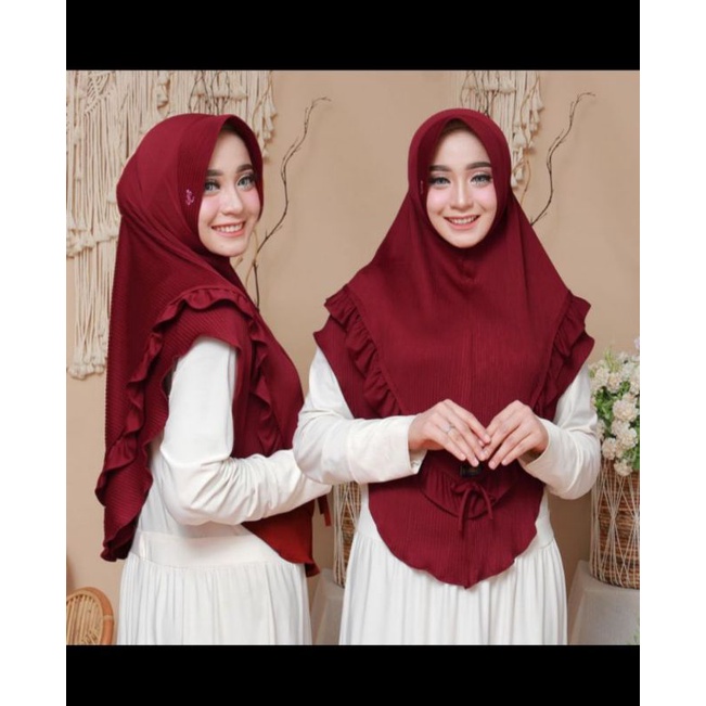 BERGO PLISKET KERUT/JILBAB JERSEY PK