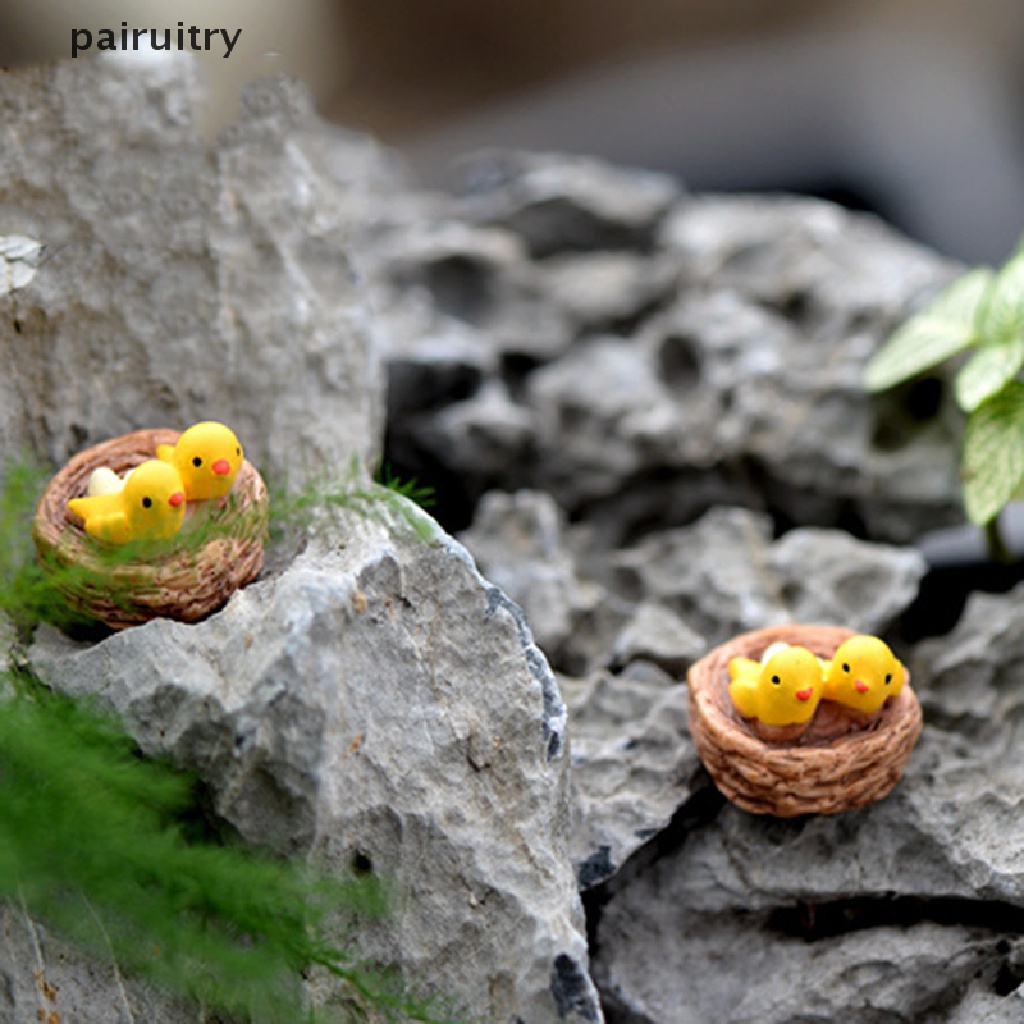 Prt Miniatur Sarang Burung Bahan resin Untuk Dekorasi Rumah