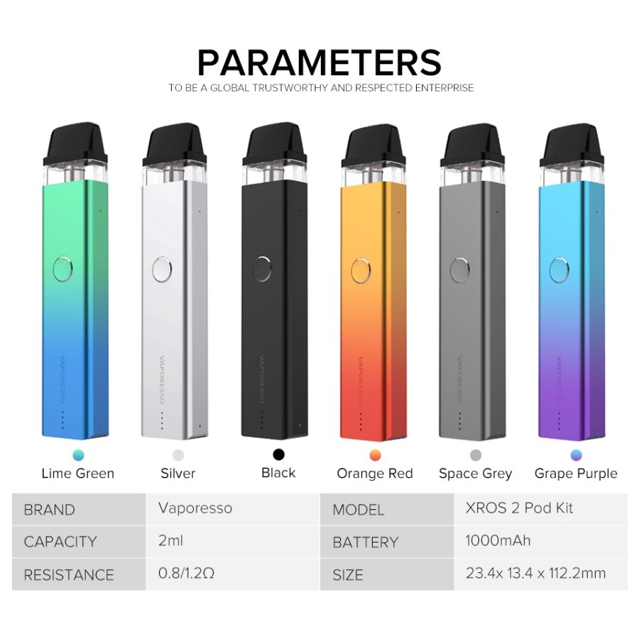 VAPORESSO XROS 2 Kit 16W 1000mAh - AUTHENTIC