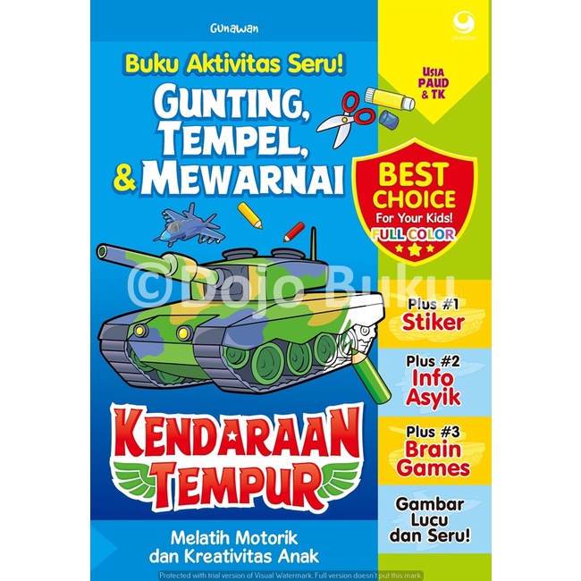 Buku Seri Gunting, Tempel, &amp; Mewarnai by Gunawan