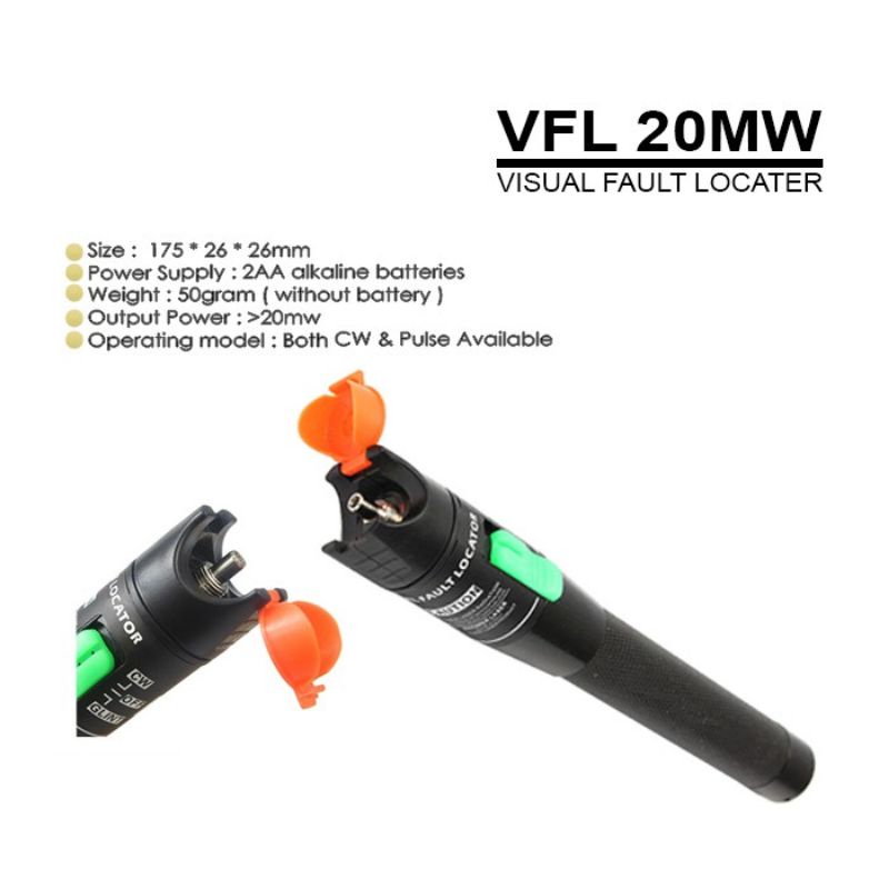 Visual Fault Locater 5-30MW Senter Laser Fiber Optic