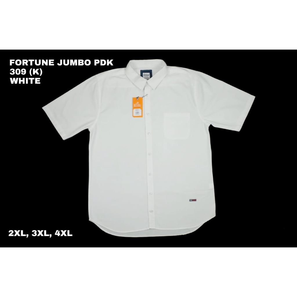 KEMEJA FORTUNE JUMBO 309 LENGAN PENDEK RETAMA