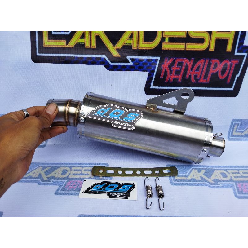 SILENCER (ONLY) KNALPOT DOS (INLET 38/50) BEAT MIO VARIO AEROX SCOOPY NMAX PCX ADV LEXI GENIO DLL