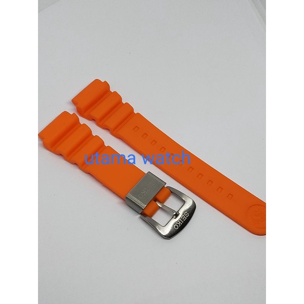 tali jam tangan silicon rubber seiko prospex diver strap tali jam tangan seiko diver