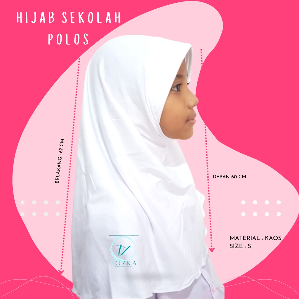 Hijab anak sekolah I Jilbab serut anak