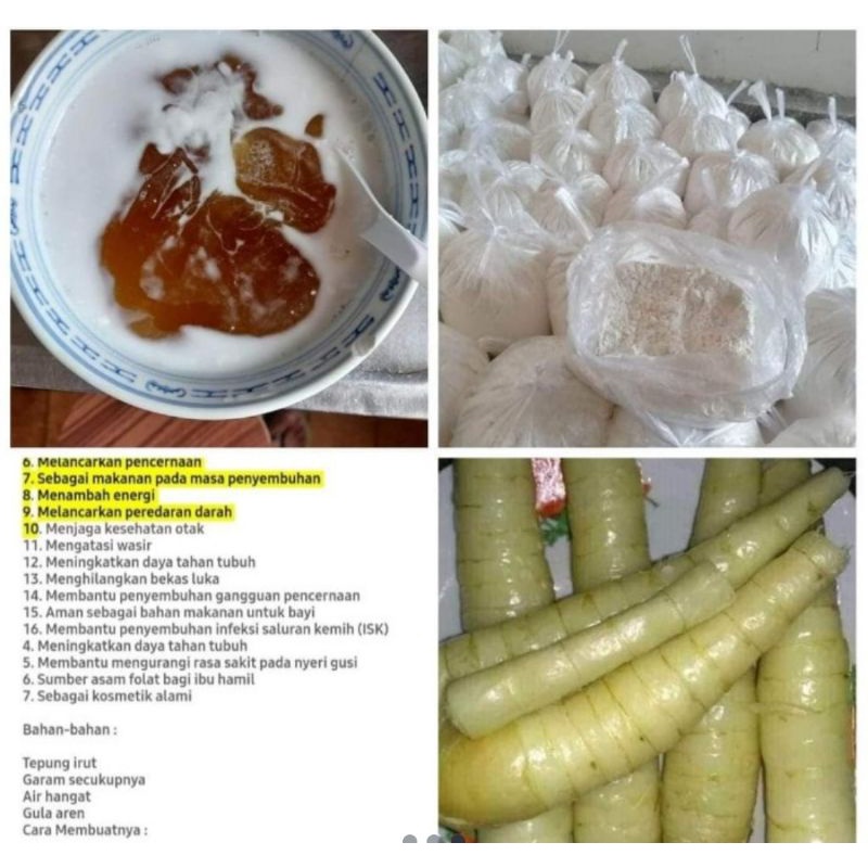 

PATHI GARUT/TEPUNG ANGKRIK IRUT/UMBI GARUT ASLI@500gram