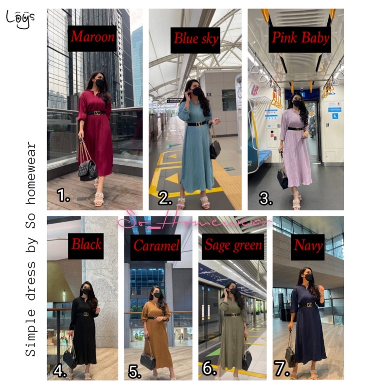 simple dress Lady crush by so homewear