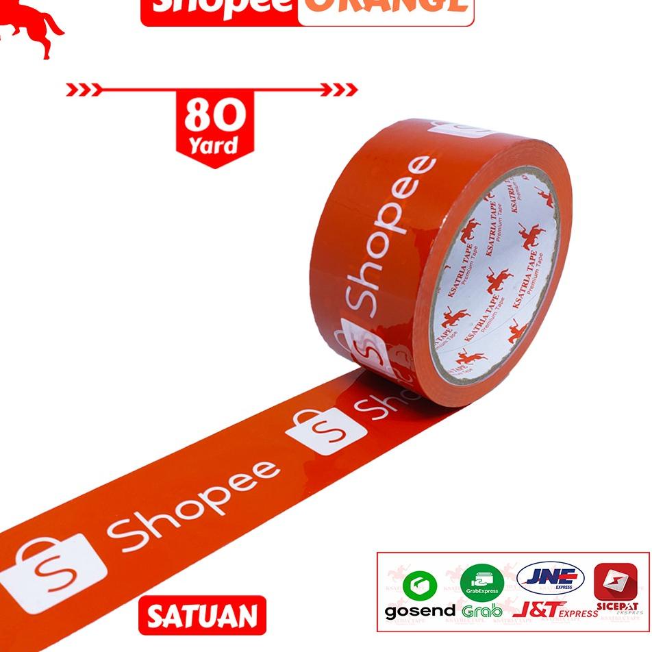 

Terlaris I7DE8 Lakban OPP Tape / Lakban Printing Orange KSATRIA Tape 80 Yard 56 Kirim Langsung