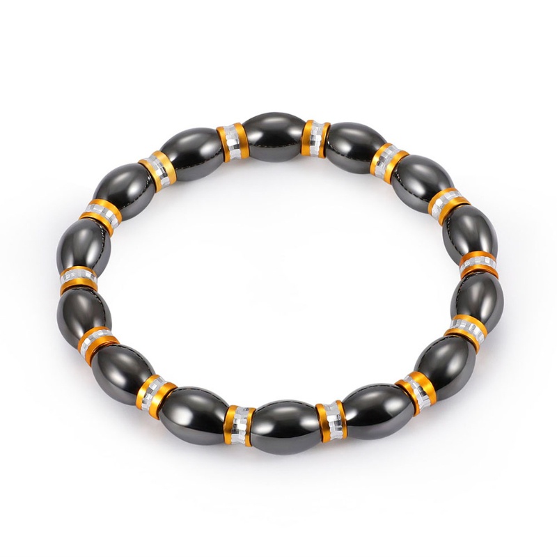 Siy Gelang Manikmanik Hematite Magnetik Bahan Alloy Untuk Terapi Kesehatan Priawanita