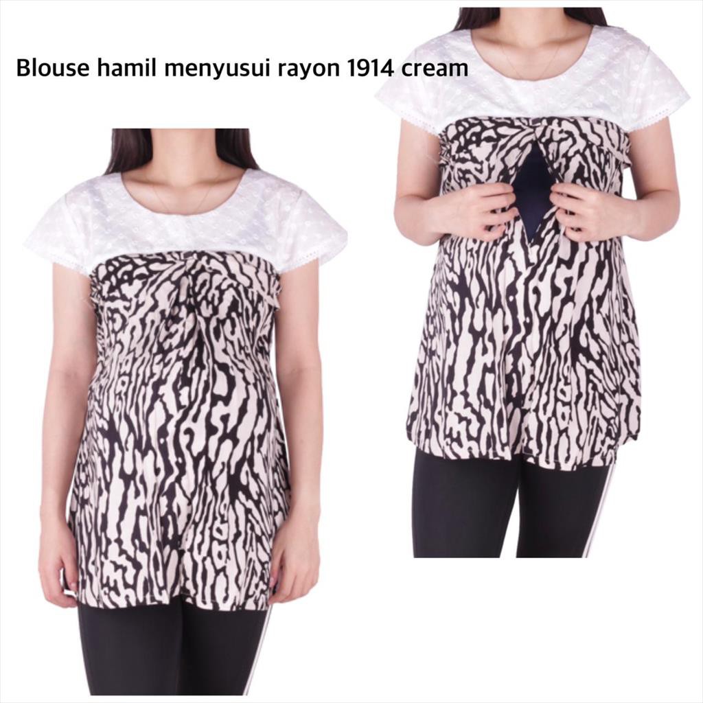 Blouse Hamil Menyusui Rayon 1914 All Varian