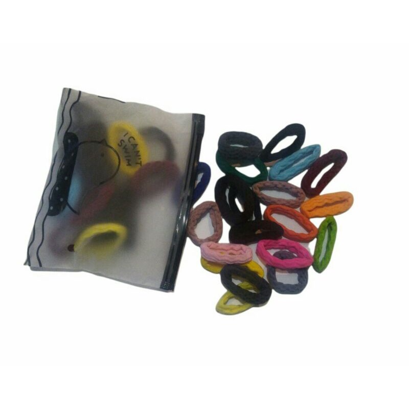 Ikat Rambut Elastis 20Pcs  Free Toples Ikat Karet hair tie rubber