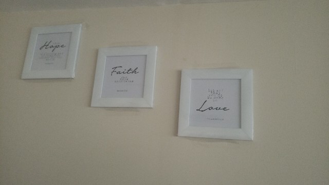 Hiasan Dinding Kristen, Faith, Hope, Love, Pigura Ayat Alkitab,  Bible Wall Decor, Poster Kristen