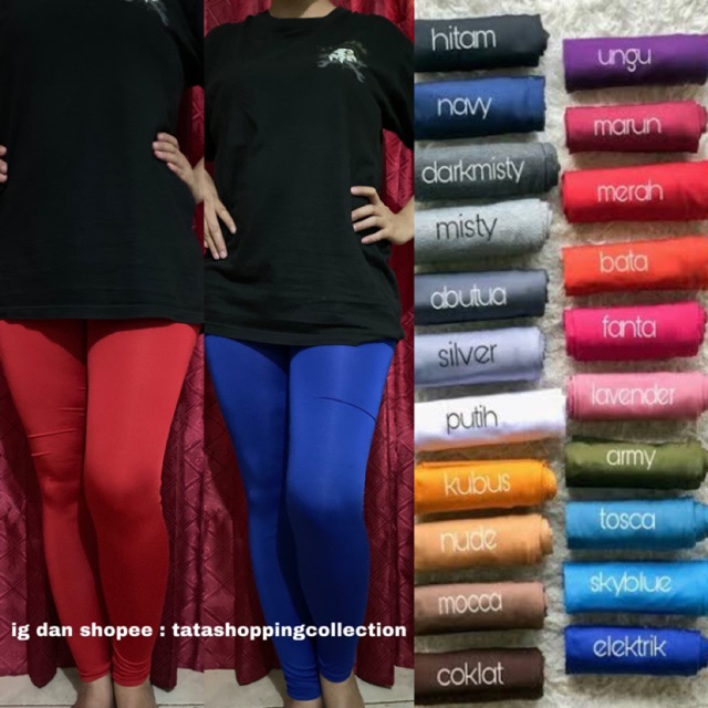 Legging ukuran fit to L (All Size) untuk Dalaman Gamis dan Celana Senam