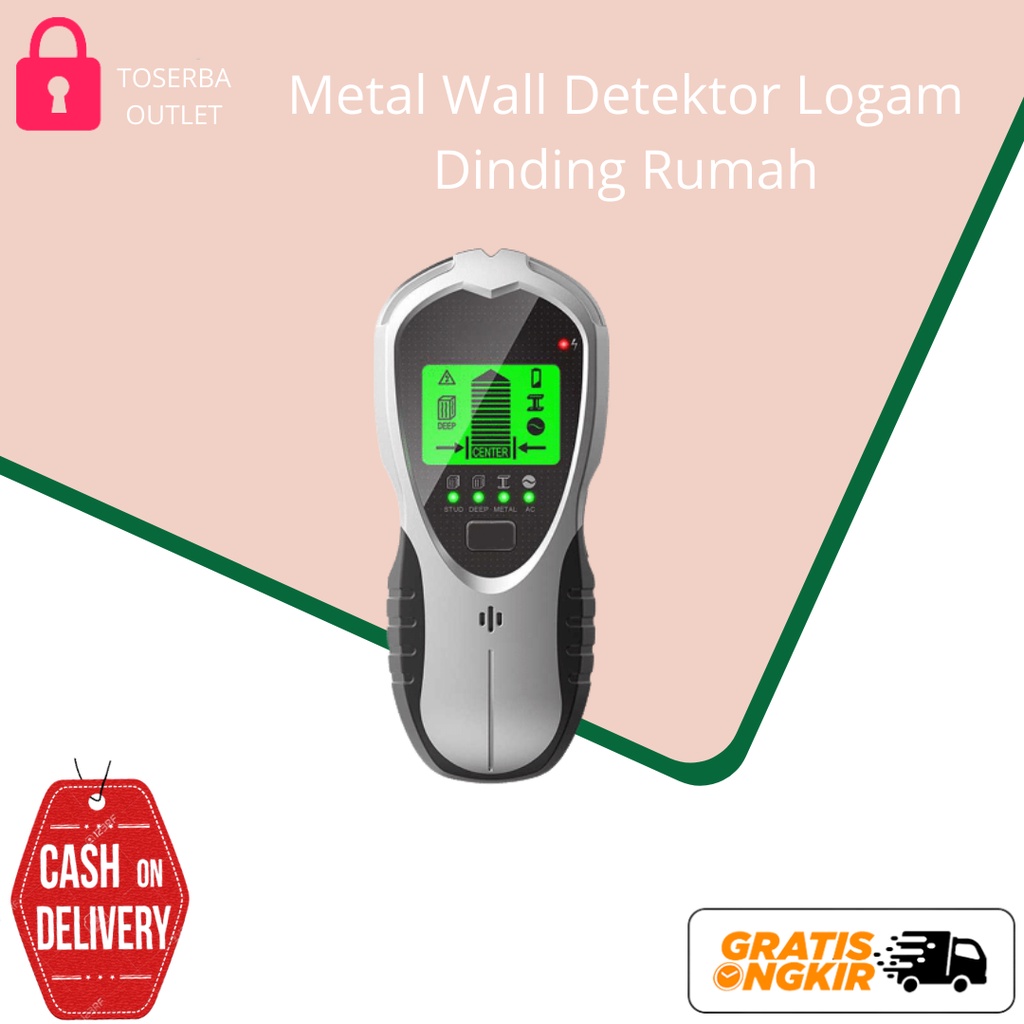 Metal Wall Alat Detektor Emas Pendeteksi Logam Dinding Rumah