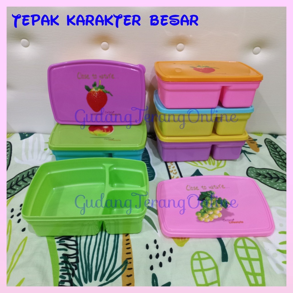Tepak makan anak karakter besar /tepak karakter besar /tempat makan anak/ souvenir ulta  / souvenir 