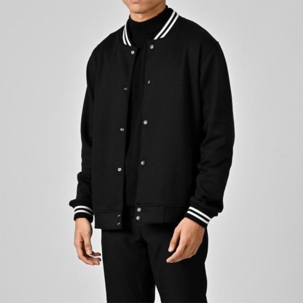 Jaket Bomber Varsity Pria Exclusive