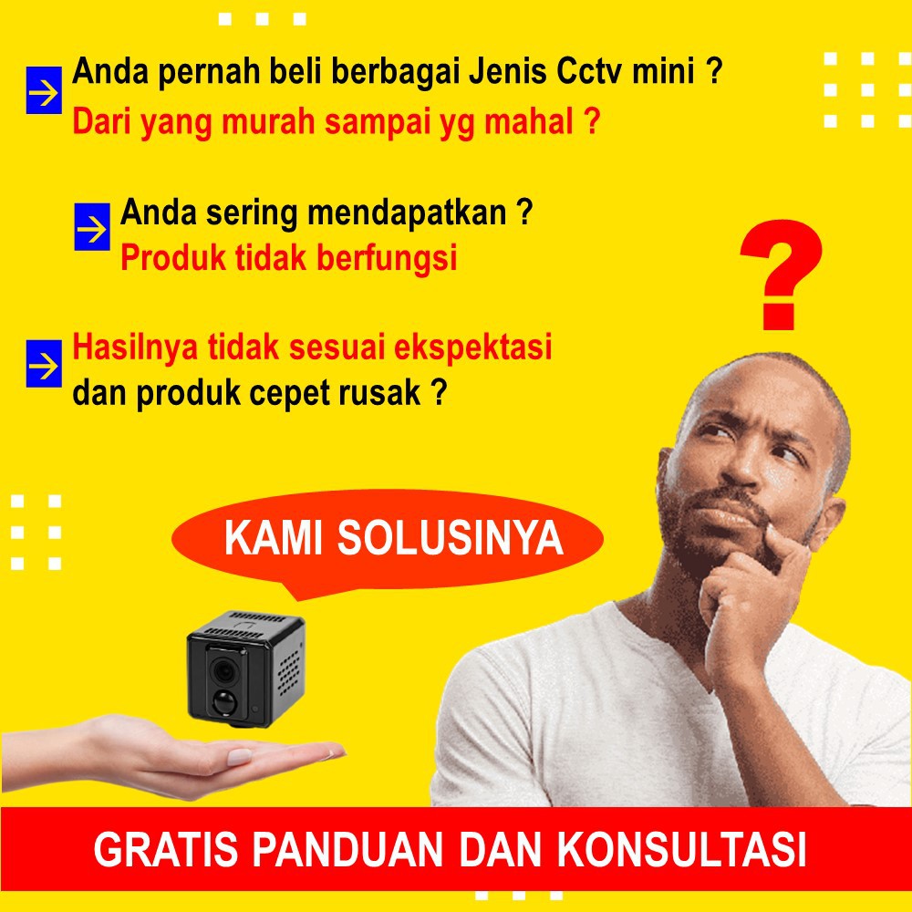 KAMERA PENGINTAI MINI TERSEMBUNYI CAMERA CCTV KECIL MINI SPY IP CAM HIDDEN CAMERA PENGINTIP HD JS68