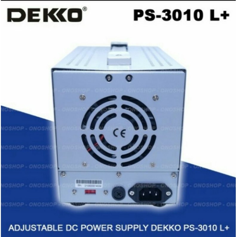 Power Supply DEKKO ORI PS 3010 L+ 30V 10A Adjustable DC