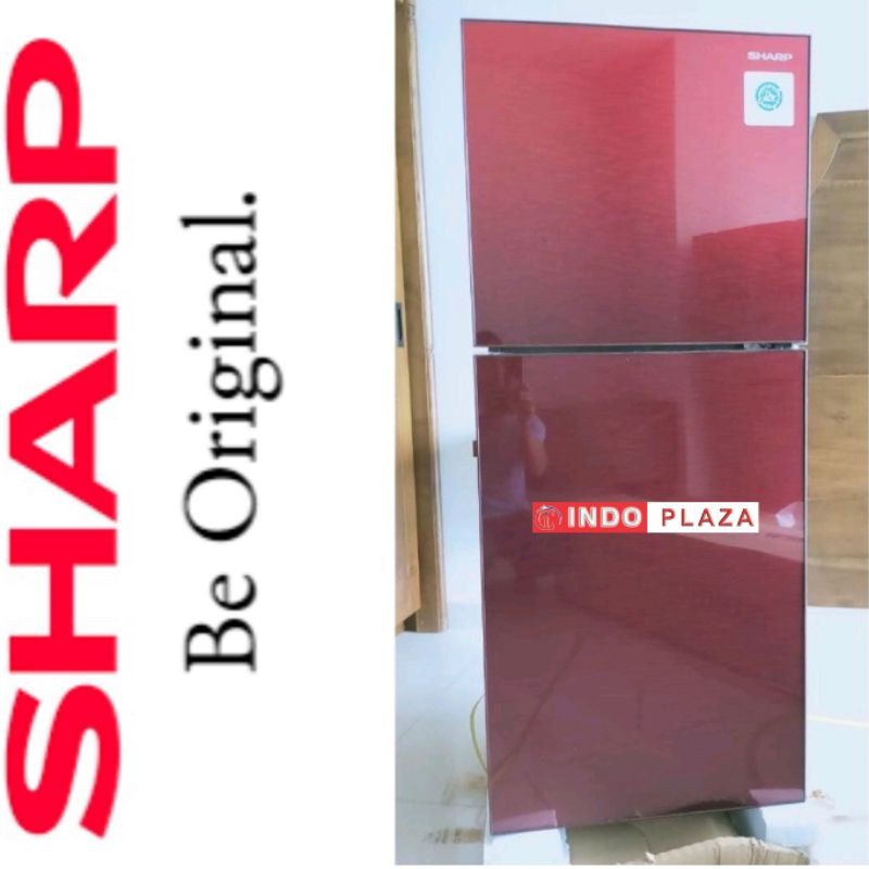 KULKAS SHARP 2 PINTU SJ-246XG Model pintu kaca