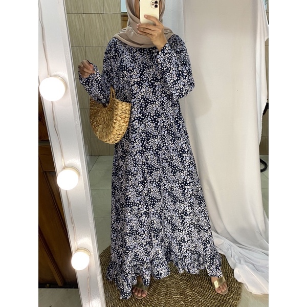 gamis katun rayon/ gamis rayon premium/ dress katun