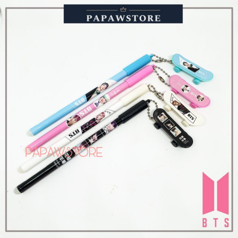 

Pena Ballpoint Pulpen BTS Kpop Army Bangtan Gantungan Skateboard Murah
